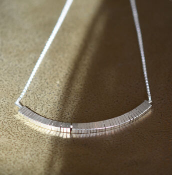 50th Milestone Solid Sterling Silver Handmade Necklace, 2 of 5