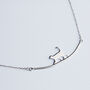 Sterling Silver Walking Cat Pendant Necklace, thumbnail 3 of 6