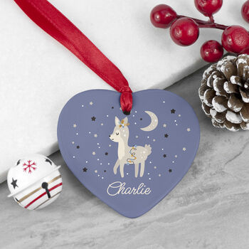 Personalised Heart Christmas Tree Decoration, 4 of 12