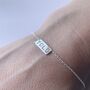 Personalised Text Message Silver Bracelet, thumbnail 2 of 3