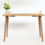 Dylan Desk Simple Mid Century Solid Wood Desk, thumbnail 1 of 8