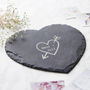 Carved Heart Slate Personalised Cheese Board, thumbnail 1 of 2
