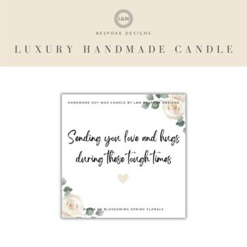 Sympathy Gift Love And Hugs Candle, 5 of 7