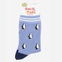 Penguins Christmas Bamboo Ankle Socks Light Blue, thumbnail 4 of 4
