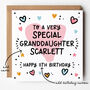 Cute Granddaughter Birthday Card Suitable For Any Age, thumbnail 1 of 5
