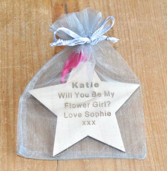 Will You Be My Bridesmaid? Wooden Star, 5 of 6