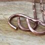 Solid Copper Hooks Hammered Metal Diy Fixing, thumbnail 6 of 10