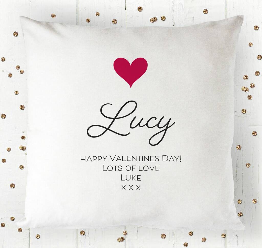 Design Your Own Valentines Day Cushion Cover By Chips & Sprinkles