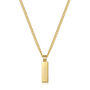 Tag Personalised Men's Necklace 18 K Gold Plated Steel, thumbnail 2 of 6