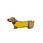 Sausage Dog Enamel Pin Badge, thumbnail 2 of 4