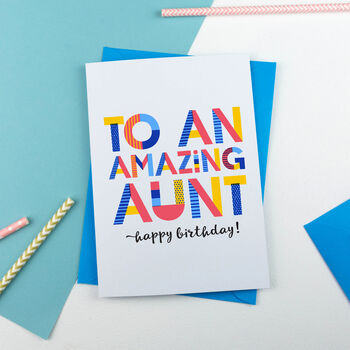 Personalised Any Family Name Birthday Card Dad Mummy Granny, 2 of 6