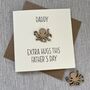 Personalised Extra Hugs Octopus Father's Day Card, thumbnail 1 of 2