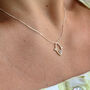 Idris Marquise Moonstone Necklace 9ct Gold Or Silver, thumbnail 2 of 7