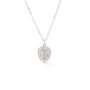 Abstract Face Monogram Art Sterling Silver Necklace, thumbnail 4 of 9