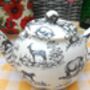 Two Cup Teapot In Black Safari Design, thumbnail 9 of 9