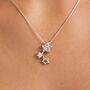 30th Birthday Sterling Silver Three Star Necklace, thumbnail 4 of 5