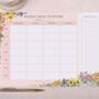 Floral Weekly Meal Planner Pad, thumbnail 3 of 4
