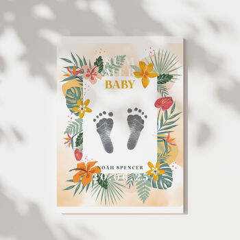 'Summer Baby 2025' Personalised Inkless Print Kit, 2 of 7