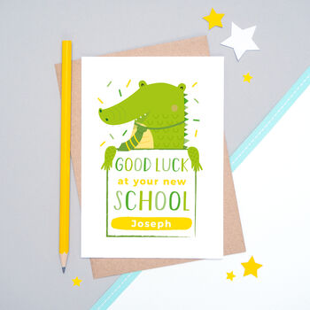 Personalised Good Luck At Your New School Card, 4 of 9