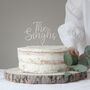 Personalised Surname Wooden Wedding Cake Topper, thumbnail 1 of 5