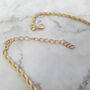 18k Gold Vermeil Plated Astra Rope Necklace, thumbnail 5 of 8