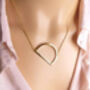 Personalised Sterling Silver Sideways Initial Necklace, thumbnail 3 of 8
