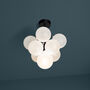 Low Rise Mini Frosted Bubble Chandelier, thumbnail 7 of 9