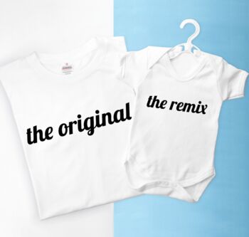 Daddy And Me Remix T Shirt Set, 2 of 4