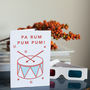 3D Little Drummer Boy Christmas Card, thumbnail 1 of 2