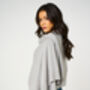 Grey 100% Cashmere Travel Wrap Shawl Gift Boxed, thumbnail 3 of 9