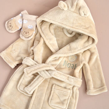 Personalised Teddy Ear Baby Robe Gift, 12 of 12
