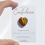 Tiger's Eye Pocket Heart Gift For Confidence And Courage, thumbnail 1 of 4
