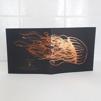 'Easy Lobster' Metallic Foiled Card Hand Made, 6 of 6
