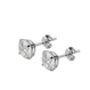 9ct White Gold Cubic Zirconia Stud Earrings, thumbnail 1 of 6