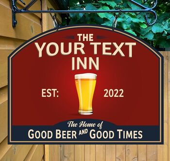 Stumble Inn Personalised Home Pub Sign / Man Cave Sign, 4 of 9