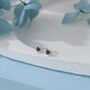 Very Tiny 2mm Black Cz Stud Earrings, thumbnail 3 of 12
