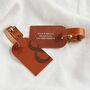 Personalised Couples Leather Luggage Tag Set, thumbnail 5 of 7