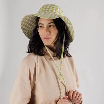 Alix Gingham Soft Sun Packable Hat Colour Options, 6 of 6
