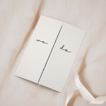 Minimal Gatefold Wedding Invitations, 2 of 5