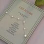 Chelsea Ivory Silver Pearl Drop Jewel Gift Necklace, thumbnail 3 of 5