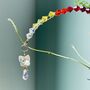 Rainbow Crystal Plant Stake With Swarovski Butterfly Suncatcher, thumbnail 8 of 8