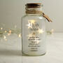 Personalised Message Star LED Glass Jar Light, thumbnail 5 of 6