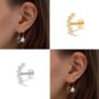 Sterling Silver Curve Stud Earring For Tragus Or Helix, thumbnail 3 of 5