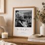 Personalised First Anniversary Song Lyric Print, thumbnail 1 of 11