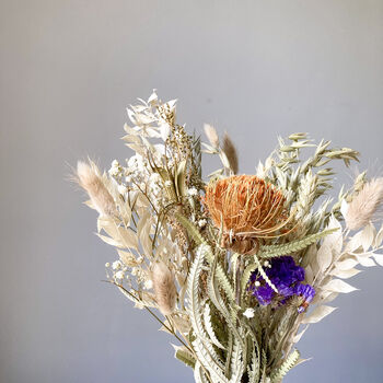 Banksia Dried Flower Bouquet With Wheat, 8 of 8