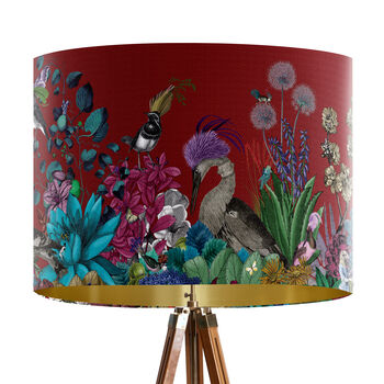Glorious Plumes Lampshade Charcoal, Multiple Cols Avail, 9 of 9