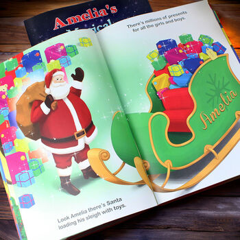 Personalised Magical Christmas Adventure Story Book And, 11 of 12