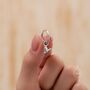 Sterling Silver Minimalist Robin Bird Dangle Huggie Hoops, thumbnail 5 of 10