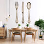 Antique Cutlery Fabric Wall Stickers, thumbnail 3 of 5