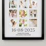 Personalised Special Date Black Multi Photo Frame Wedding Gift, thumbnail 2 of 4